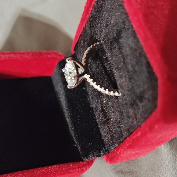 2ct Round Moissanite Ring - Picture 9 of 11